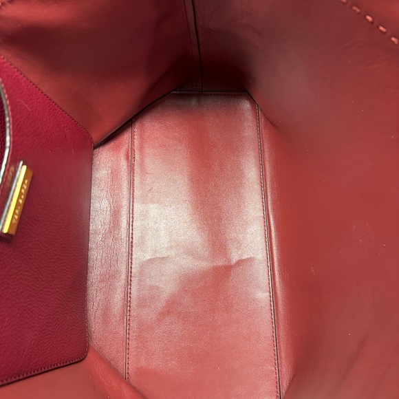 Tory Burch McGraw Imperial Leather Tote Garnet - Picture 13 of 15